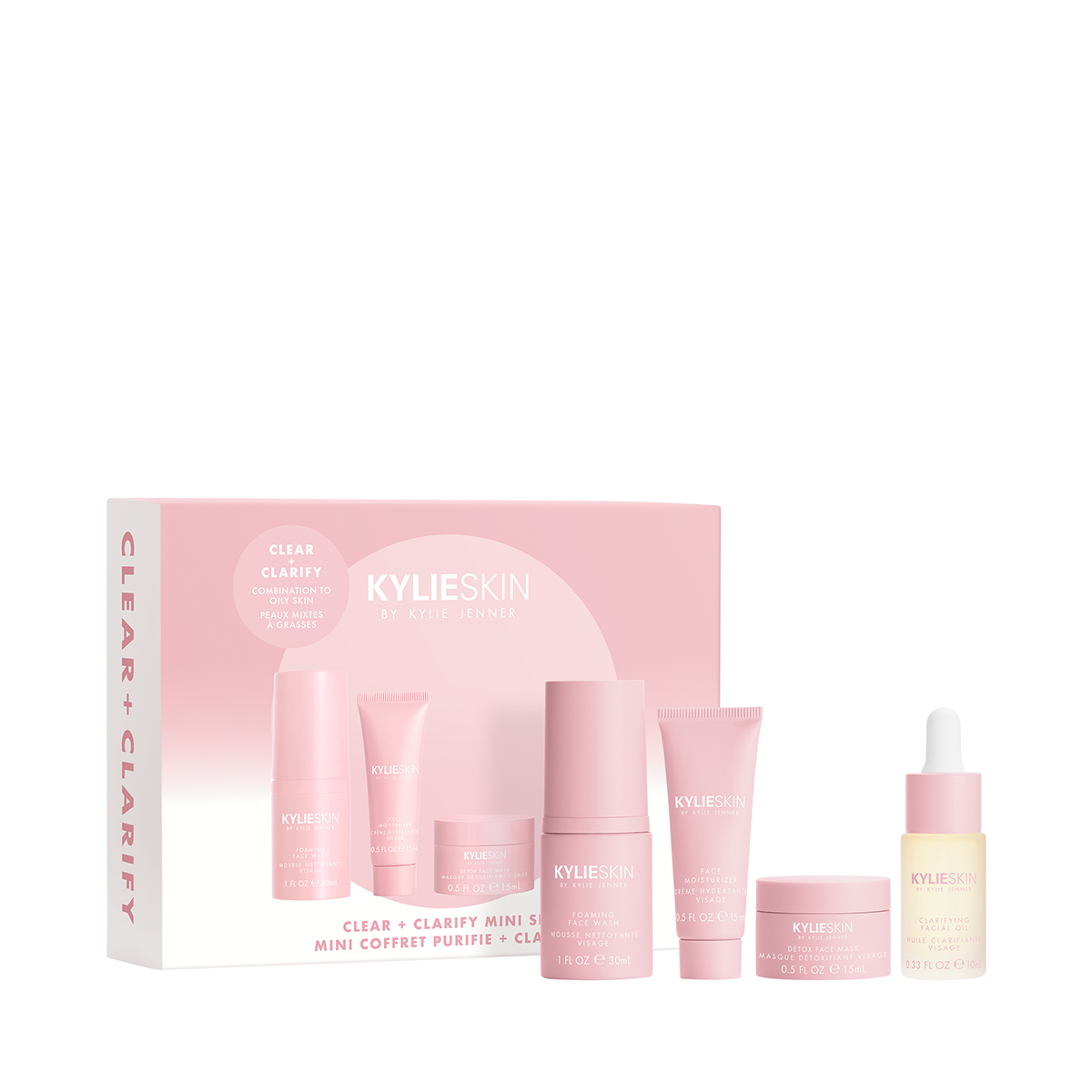 KYLIE SKIN CLEAR + CLARIFY MINI SET (SET DE CUIDADO DE LA PIEL)